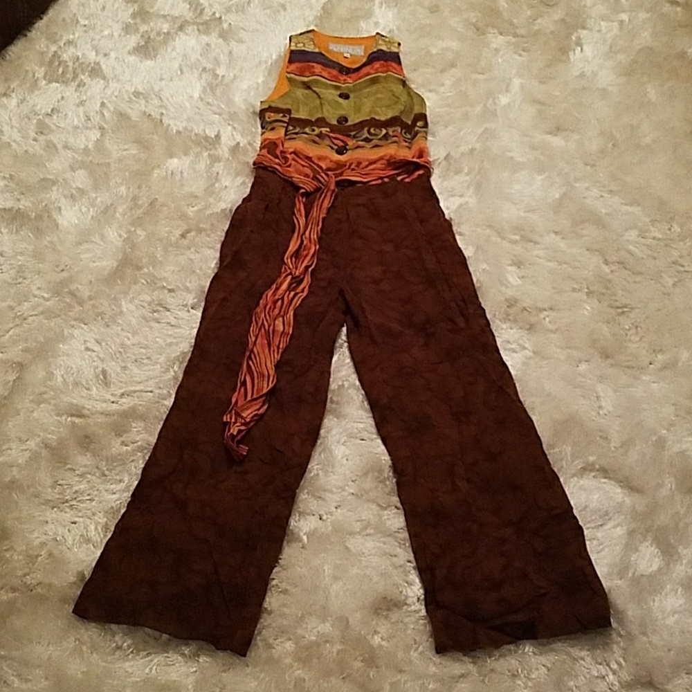 Dressy long pants romper